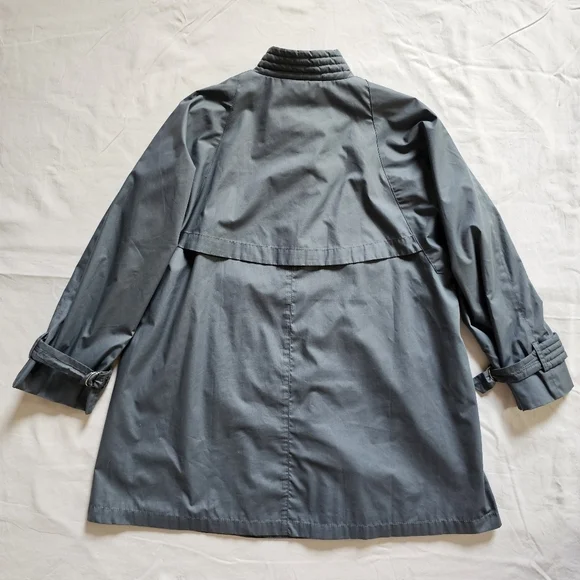 Misty Harbor vintage button-down light-weight short trench coat Size 10 - Picture 5 of 8